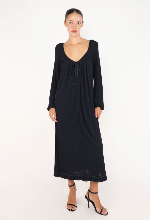 Jean Muir Pleated Jersey Dress, 1980s - 1