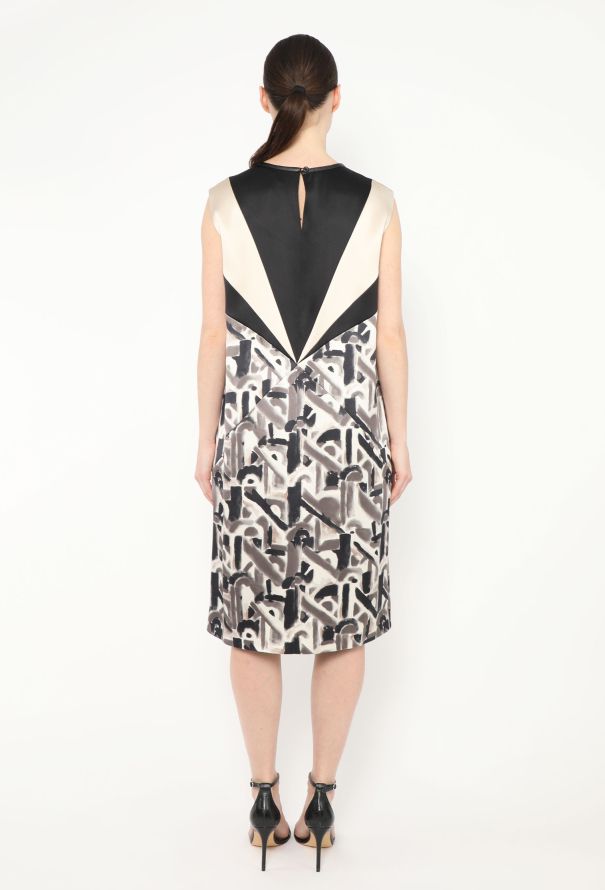 Prada F/W 2014 Abstract Silk Dress - 5 Prada F/W 2014 Abstract Silk Dress - 5