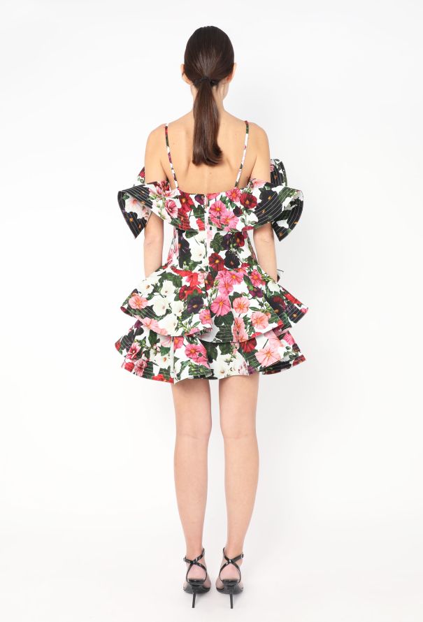 Oscar De La Renta Resort 2024 Ruffled Hollyhock Dress - 6