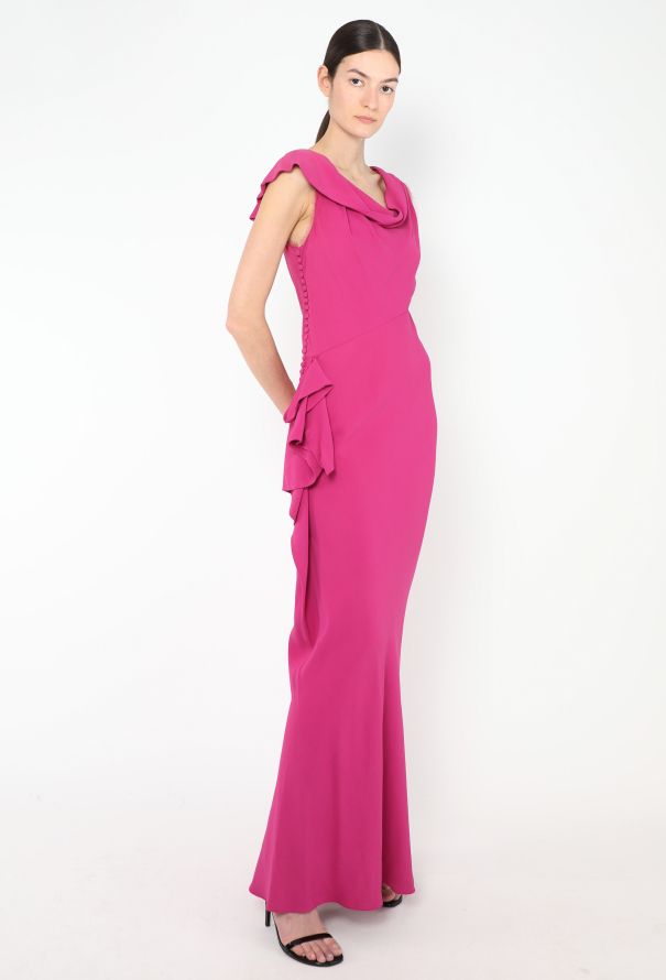 John Galliano 2006 Asymmetrical Draped Bias Gown - 1
