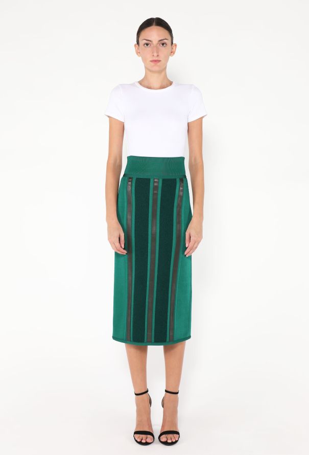 Hermès Resort 2025 Leather Panel Skirt - 1