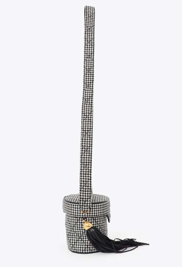 Chanel Vintage Houndstooth Vanity Case - 4 Chanel Vintage Houndstooth Vanity Case - 4