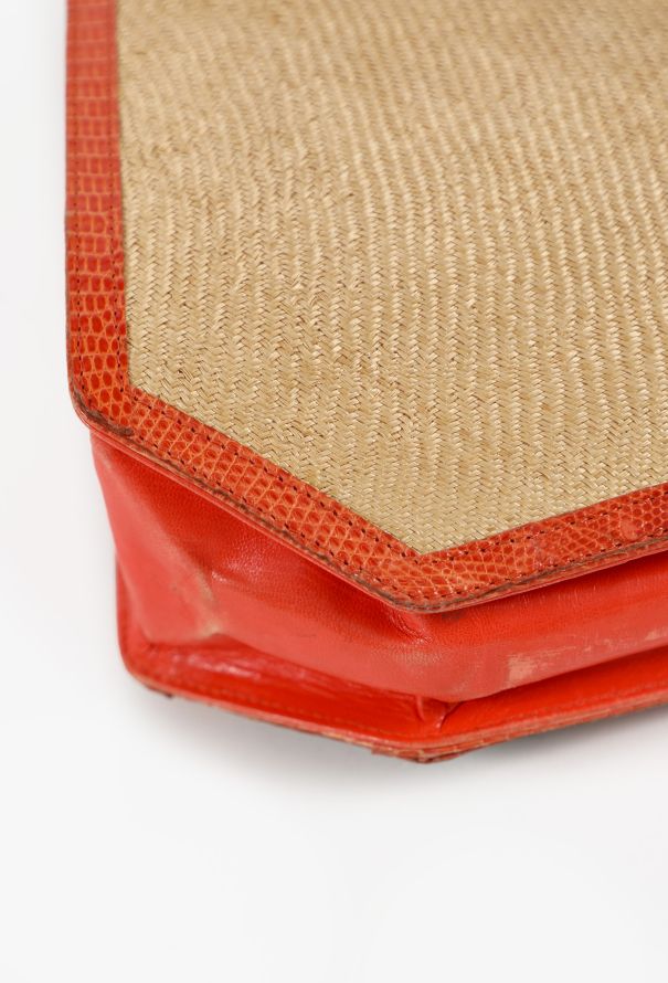 Bottega Veneta '80s Limited Edition Leather and Raffia Bag - 9