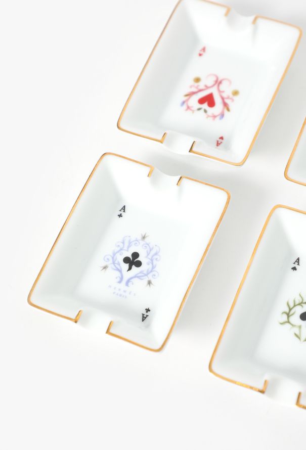 Hermès Bridge Porcelain Ashtray Set - 3