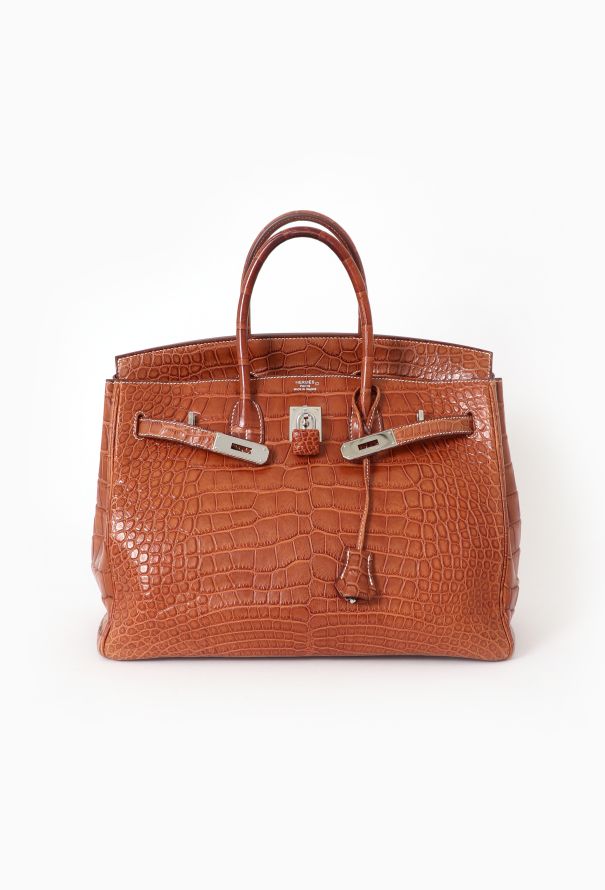 Hermès Exceptional Matte Fauve Alligator Birkin 35 - 2