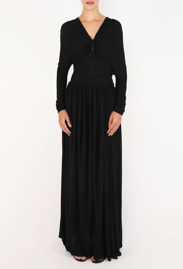 Nina Ricci Vintage Jersey Batwing Gown - 4