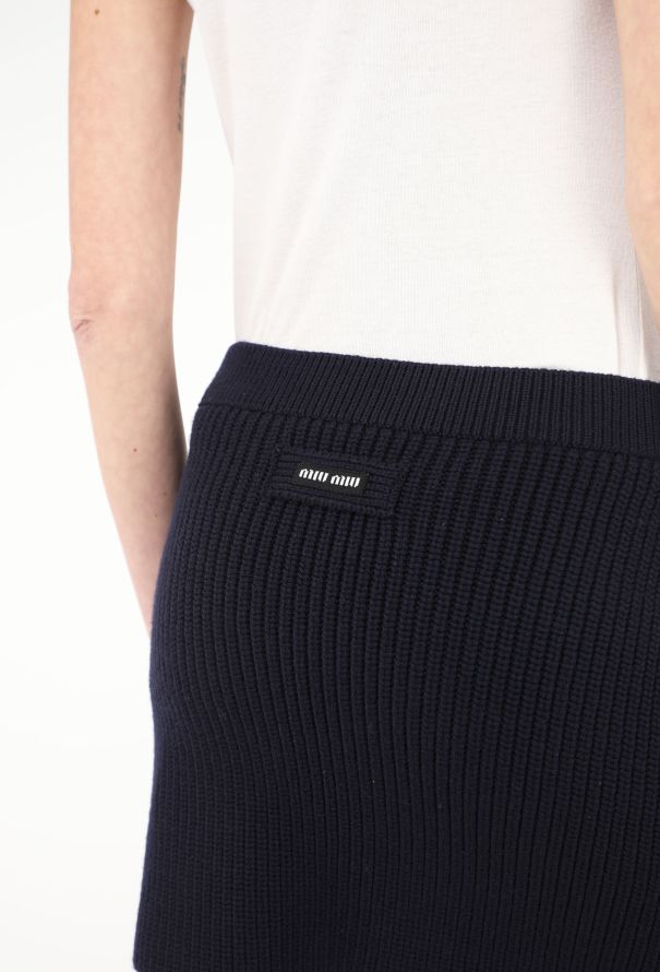 Miu Miu 2024 Ribbed Mini Skirt - 5