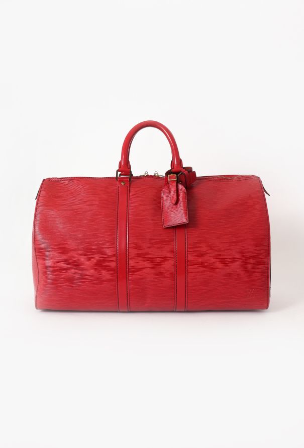 Louis Vuitton Red Epi Keepall 45 - 1