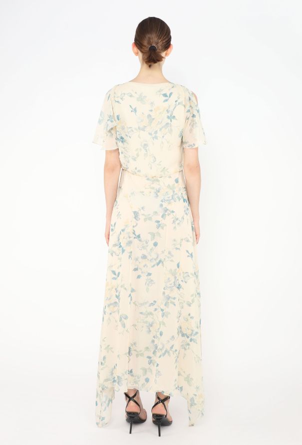 Céline 2020 Blooming Floral Chiffon Dress - 4