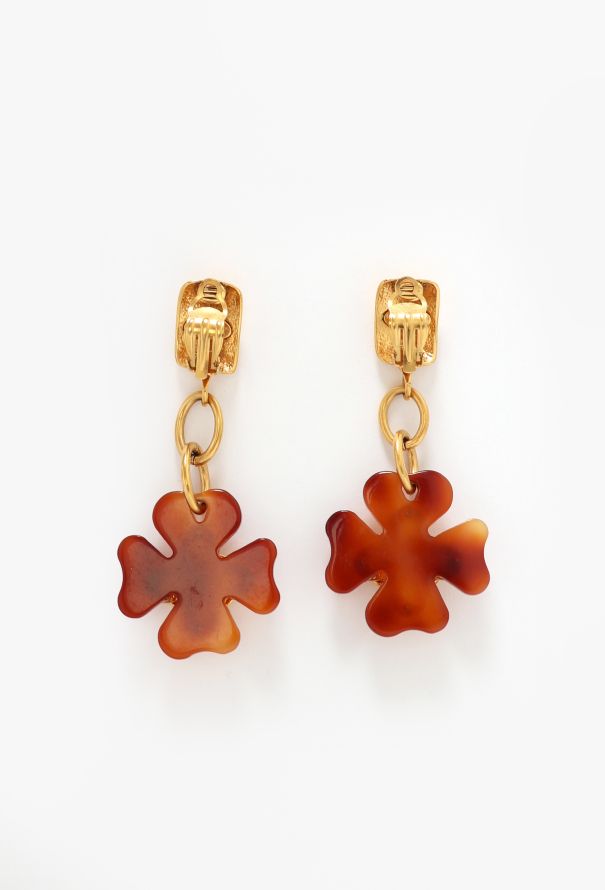 Chanel RARE 1995 Clover Drop Earrings - 4 Chanel RARE 1995 Clover Drop Earrings - 4