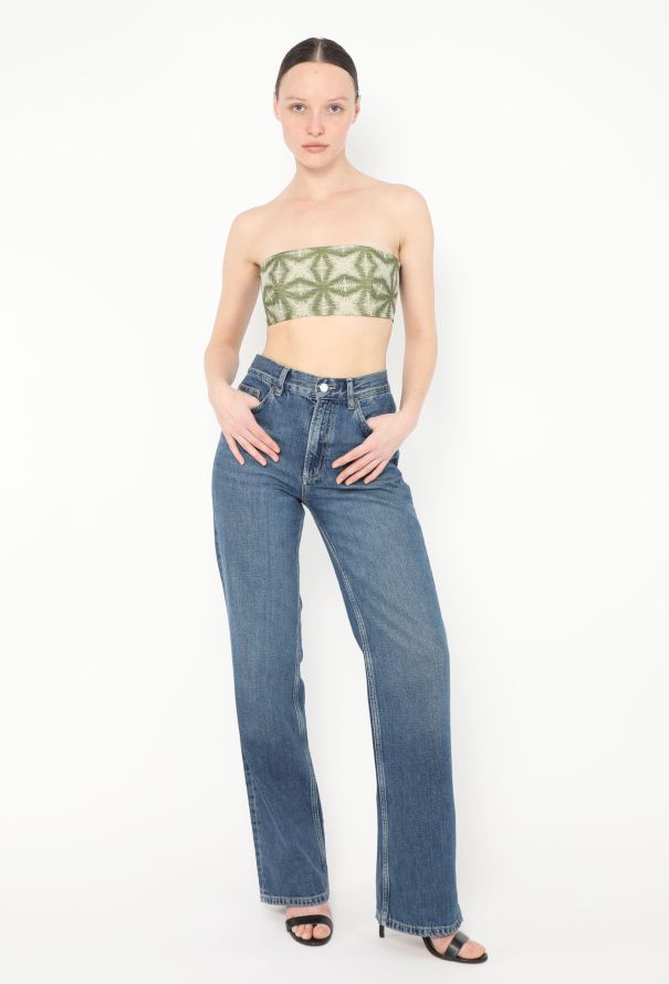 Dries Van Noten Woven Linen Bandeau Top - 2 Dries Van Noten Woven Linen Bandeau Top - 2