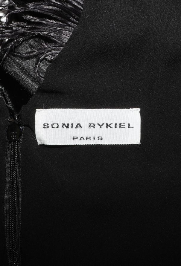 Sonia Rykiel F/W 2017 Ostrich Feather Velvet Gown - 7