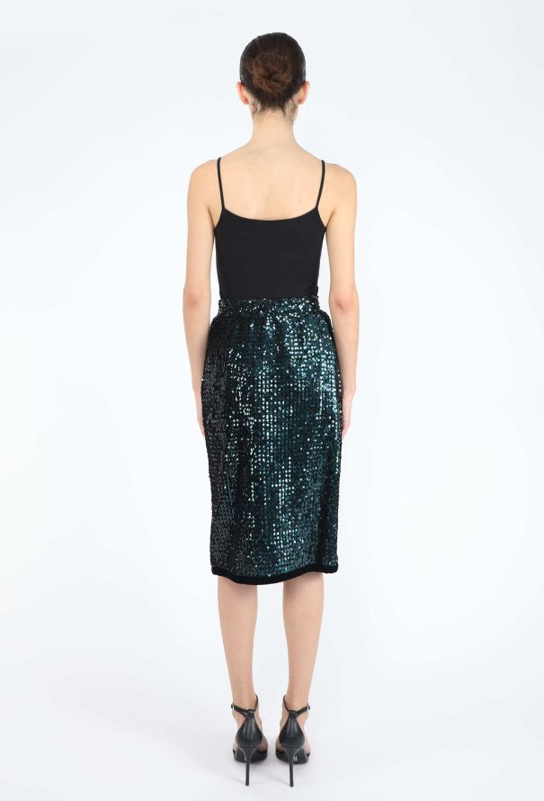 Saint Laurent Fall 1983 Sequin Skirt Ensemble - 7