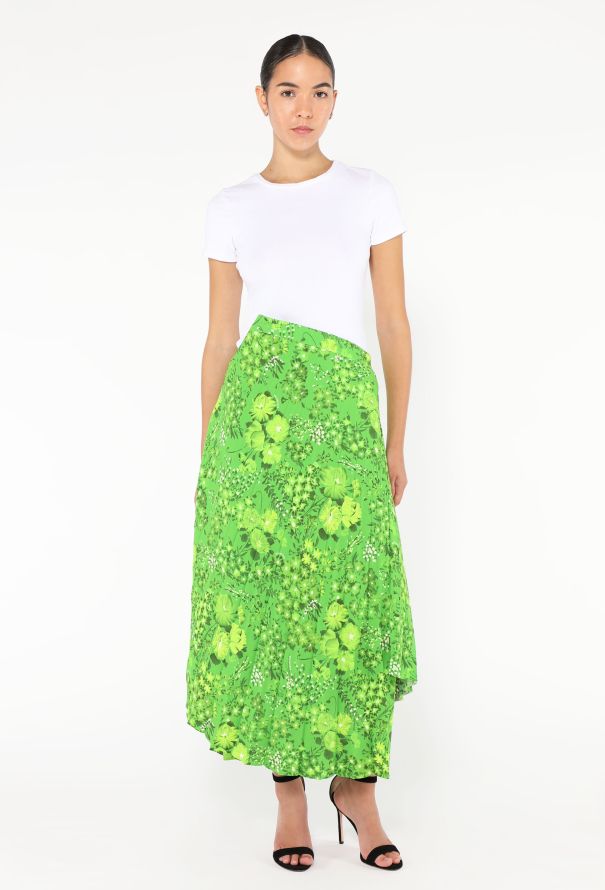 Balenciaga S/S 2020 Floral Asymmetrical Skirt - 1