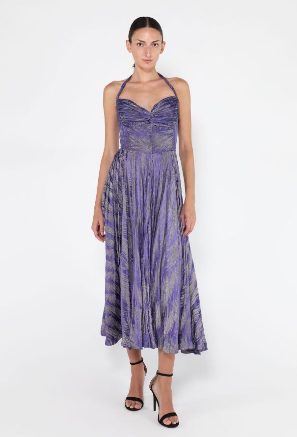 Lamé Halter Evening Dress, 1930s - 2