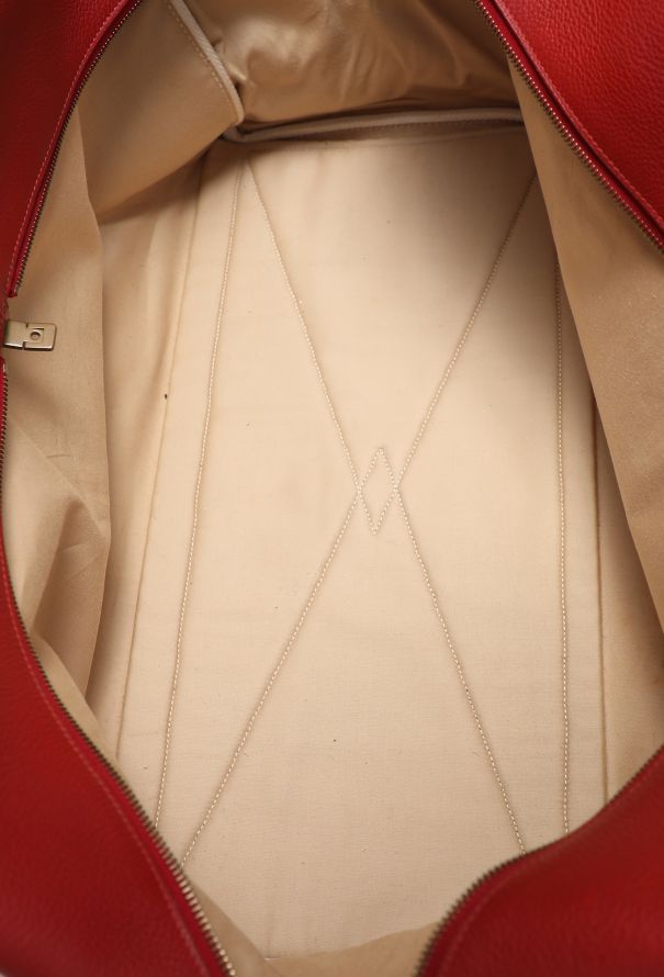 Hermès Vintage Toile H & Taurillon Clémence Victoria 50 - 13