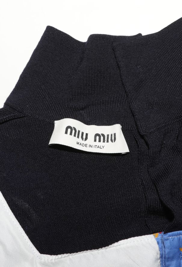 Miu Miu Trompe L'Œil Floral Top, S/S 2026 - 8