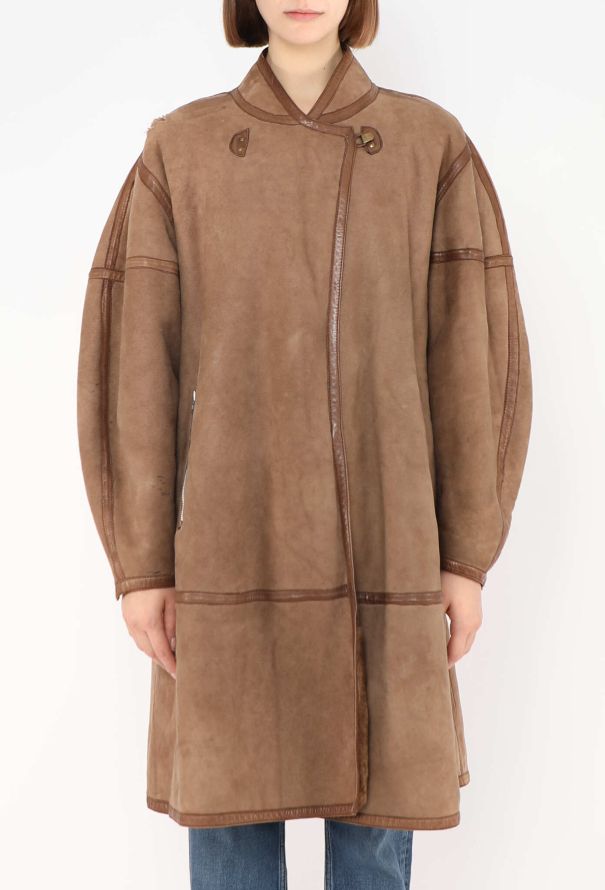 Alaïa ULTRA RARE F/W 1982 Shearling-Lined Coat - 4 Alaïa ULTRA RARE F/W 1982 Shearling-Lined Coat - 4