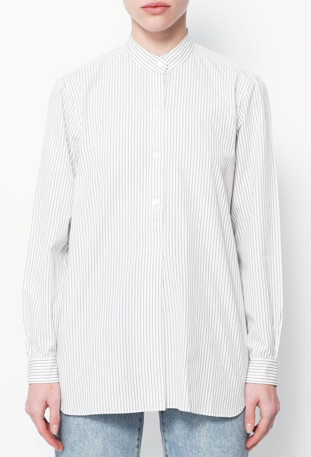 Louis Vuitton - Authenticated Shirt - Cotton White Striped for Men, Very Good Condition