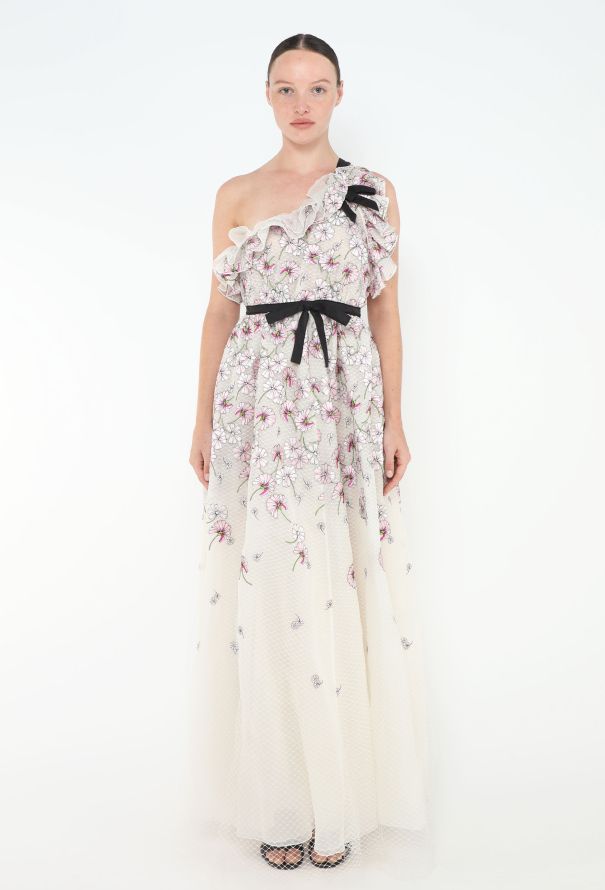 GiAMBATTiSTA VALLi 25SSPVFP508303TOUM051 関税送料込 Giambattista Valli S/S 2020 Netted Gown - Modern Designers