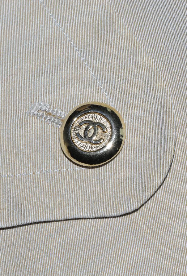 Chanel '90s Bicolor Belted Trench Coat - 9