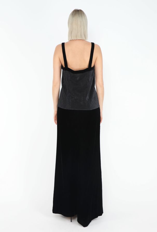 Saint Laurent '90s Iridescent Lurex Gown Ensemble - 5