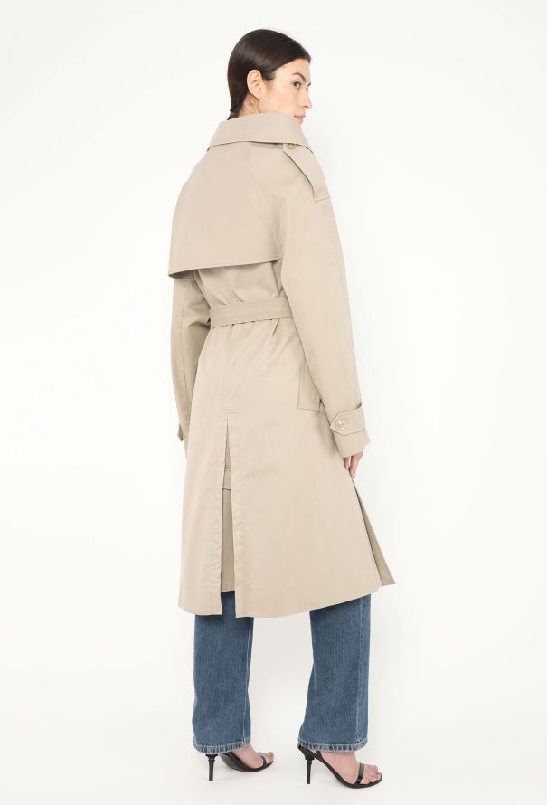 Miu Miu Belted Asymetric Trench Coat - Ākaibu Store