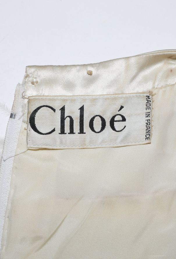 Chloé RARE 1960s Marabou Feather Dress - 8