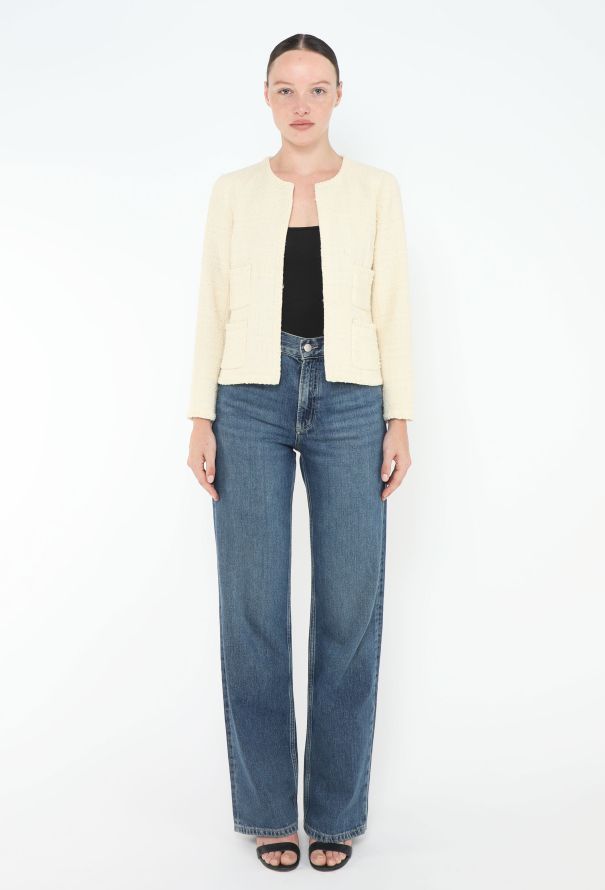 Chanel Bouclé Trim Tweed Jacket - 4