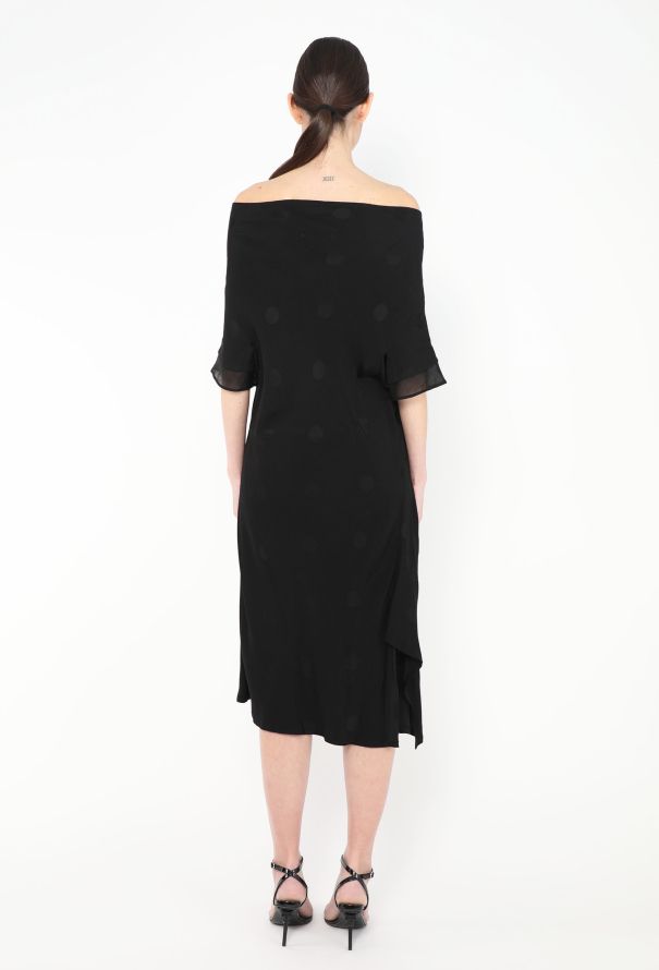Yohji Yamamoto 2020 Draped Polka Dot Dress - 5 Yohji Yamamoto 2020 Draped Polka Dot Dress - 5