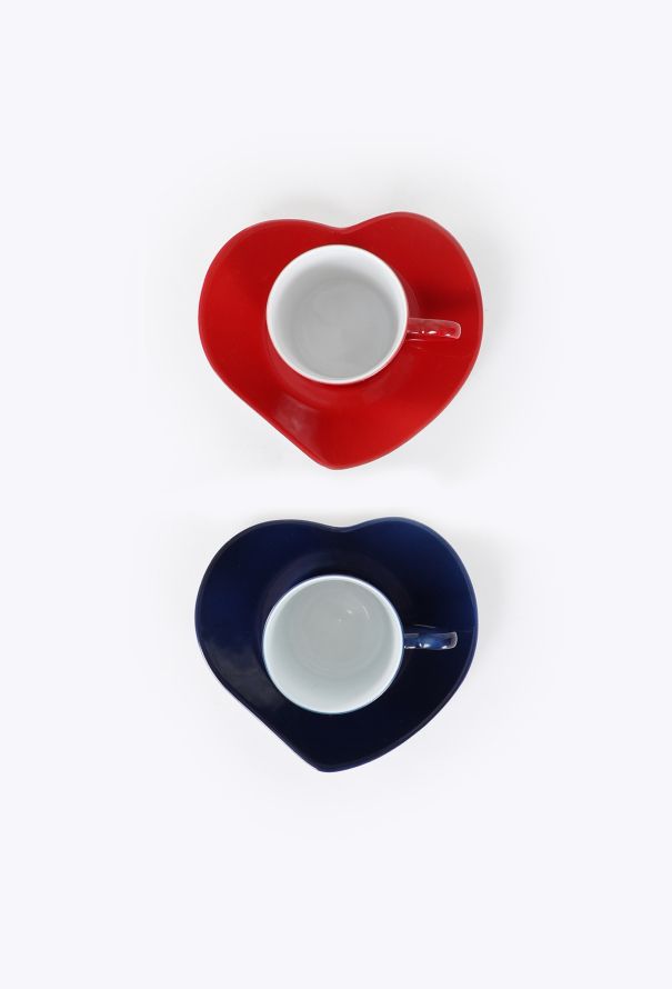 Saint Laurent Vintage Porcelain Heart Espresso Set - 2