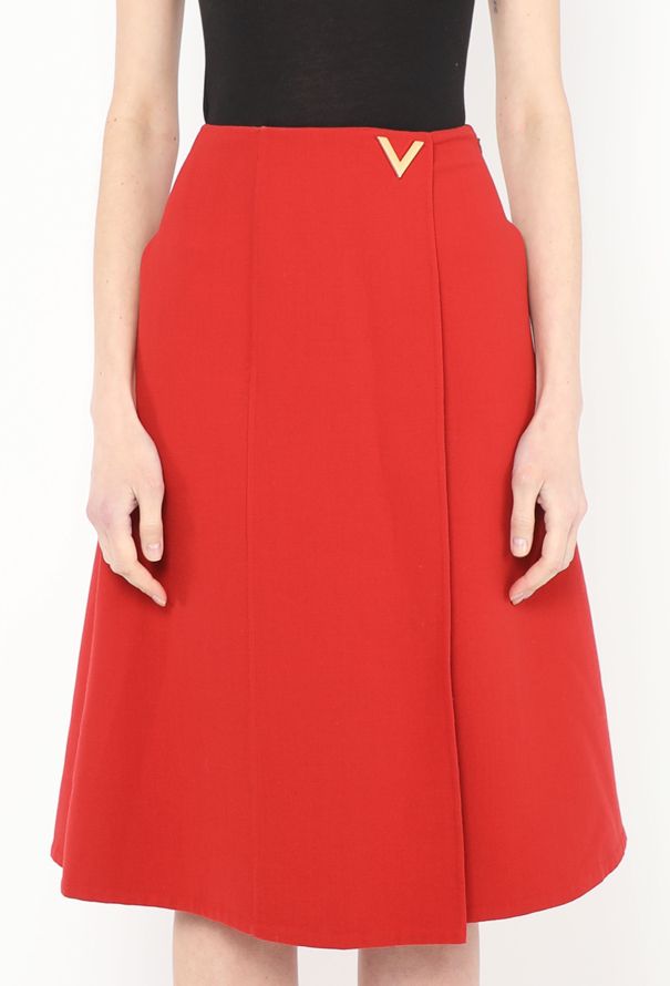 Valentino 2019 Flared Wrap Skirt - 2
