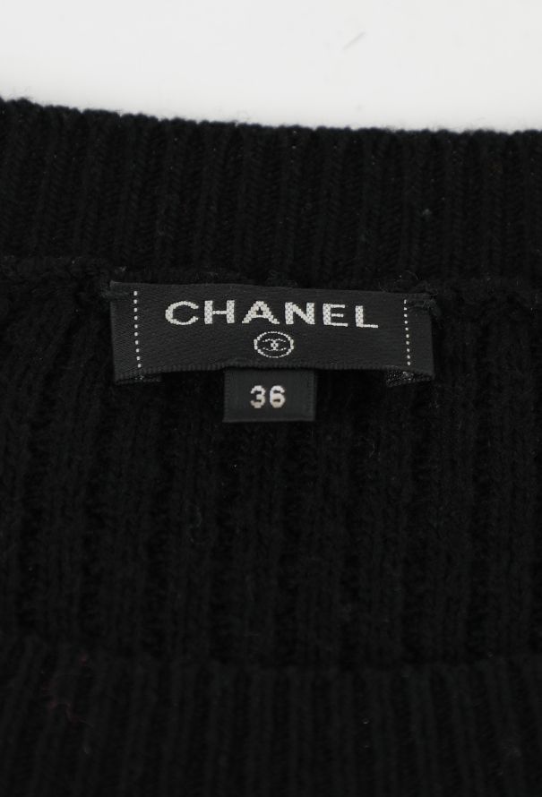 Chanel Coco Neige Embellished Knit Sweater, 2018 - 5