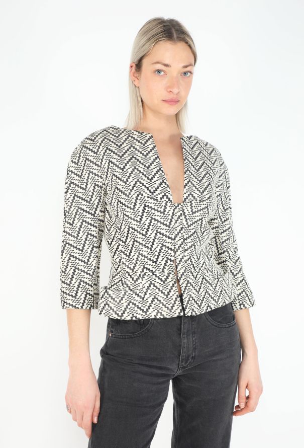 Dior Chevron Corset Jacket - 2