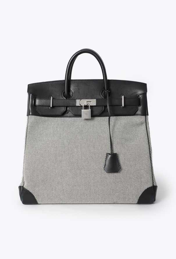 Hermès Evergrain & Toile Criss Haut à Courroies 40 - 1