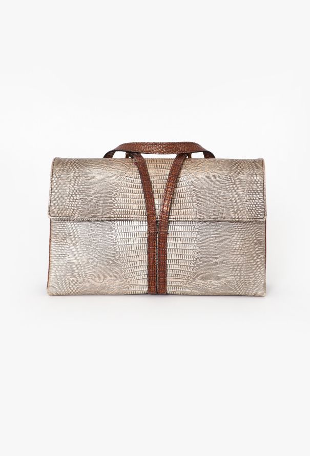 Escada Lizard Embossed Clutch - 3 Escada Lizard Embossed Clutch - 3
