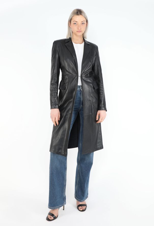 Emporio Armani '90s Lambskin Coat - 4