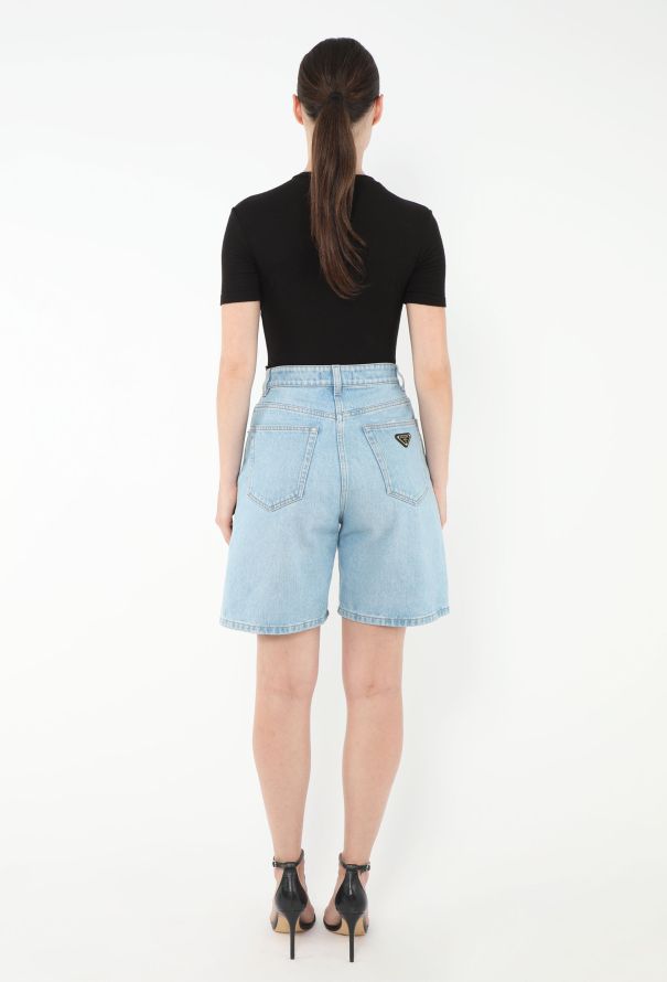 Prada 2024 Denim Bermuda Shorts - 4