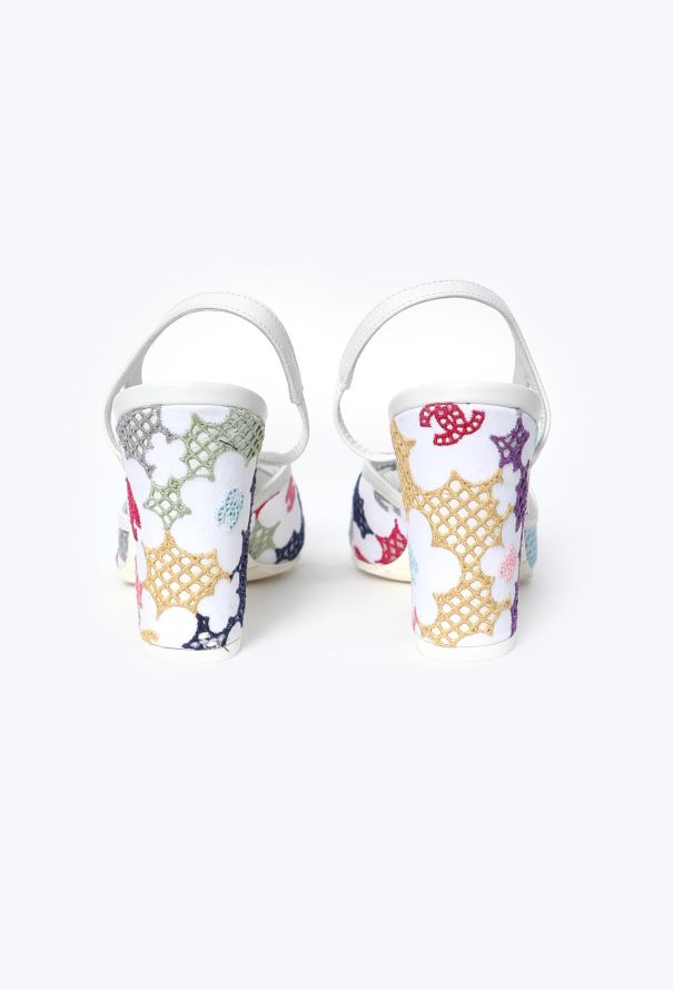 Chanel 2024 Embroidered Crochet Slingbacks - 4