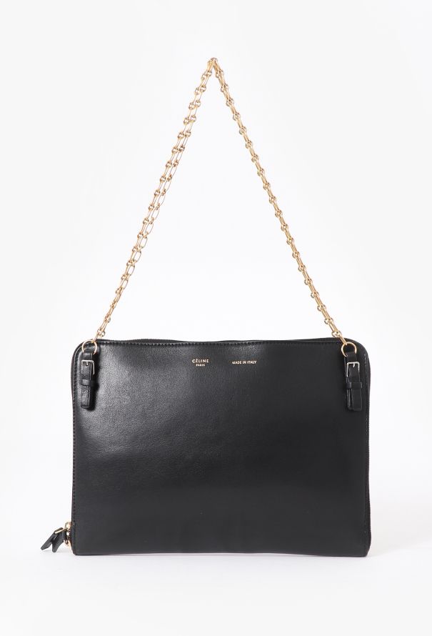 Céline Black Zip Around Shoulder Bag - 1