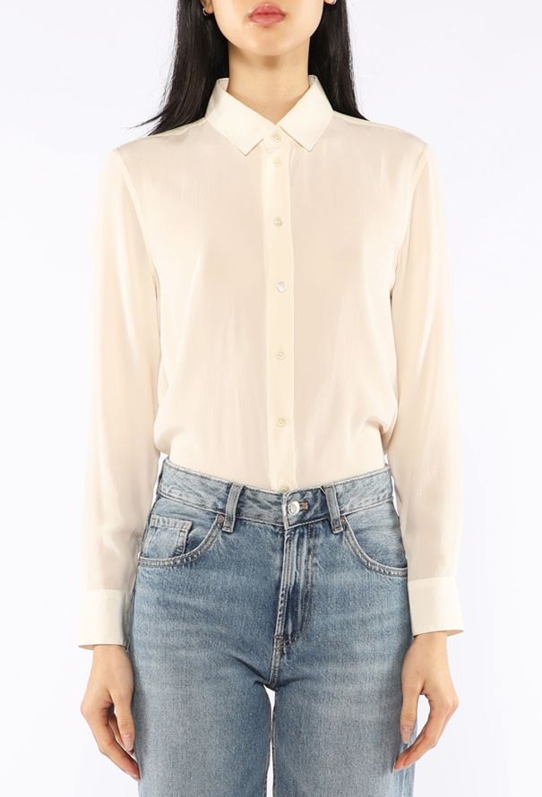 Saint Laurent Silk Crêpe de Chine Shirt, 2020 - 1