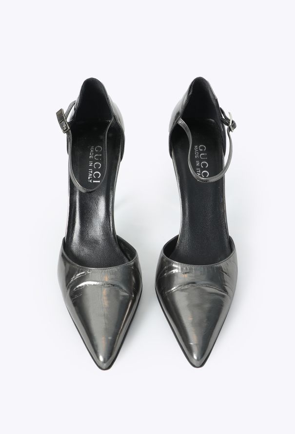 Gucci F/W 1997 Metallic Leather Pumps - 3
