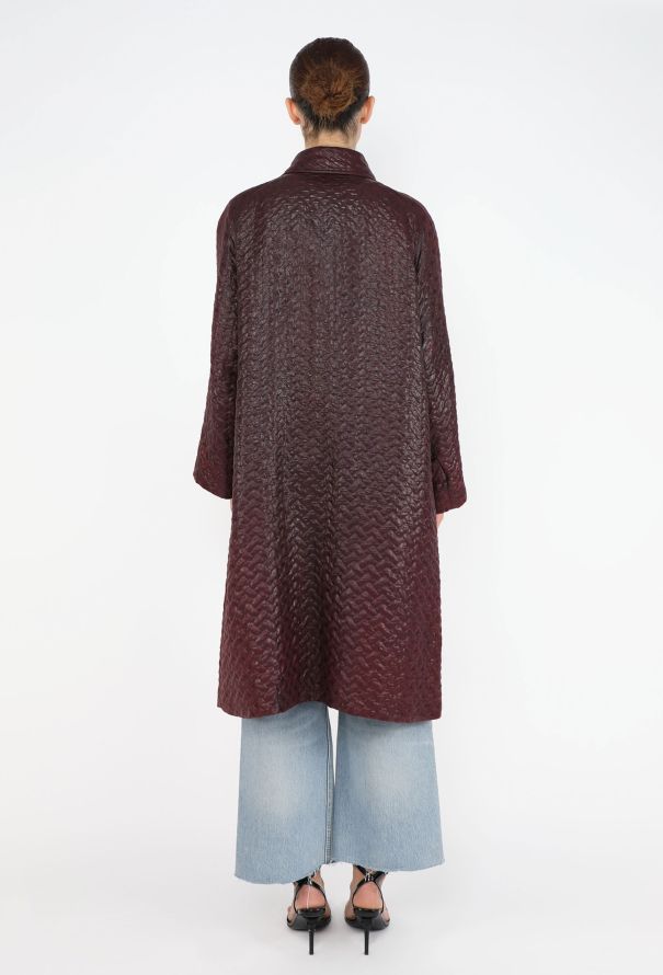 Céline Vintage Quilted Triomphe Coat - 5