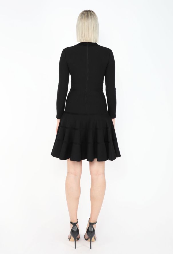 Alaïa Chenille Trim Skater Dress - 4