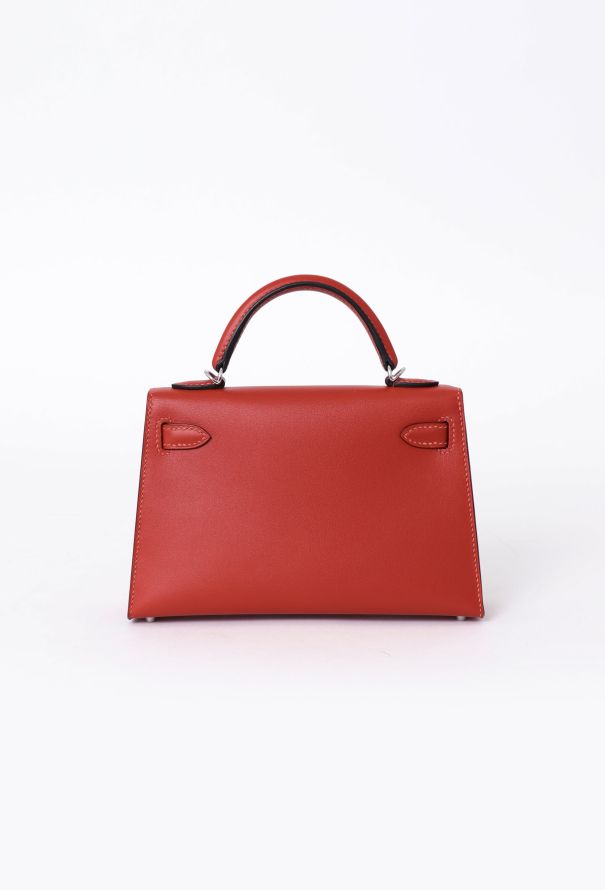 Hermès Red Swift Mini Kelly II Sellier - 5 Hermès Red Swift Mini Kelly II Sellier - 5