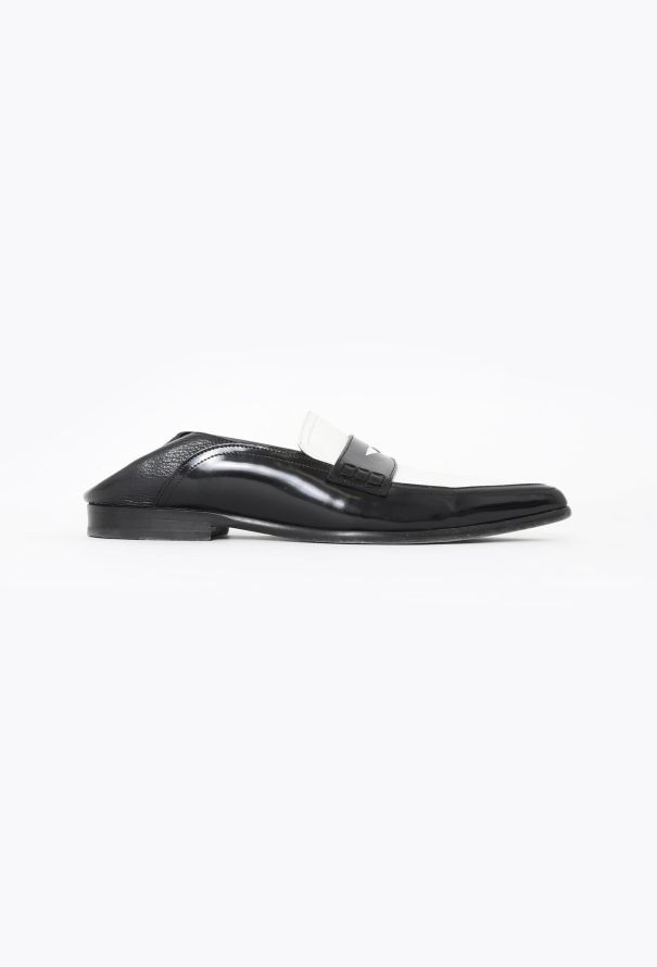 Loewe 2020 Folded Leather Penny Loafers - 1