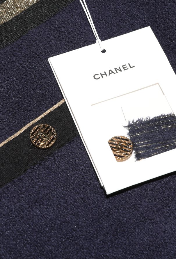 Chanel Resort 2019 Metallic Terrycloth Skirt - 7