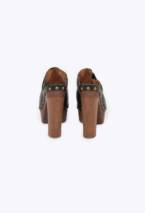 Chanel Studded Leather Platform Clogs, S/S 2010 - 5
