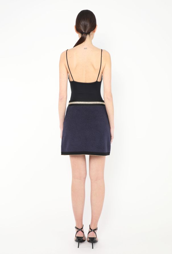 Chanel Resort 2019 Metallic Terrycloth Skirt - 5