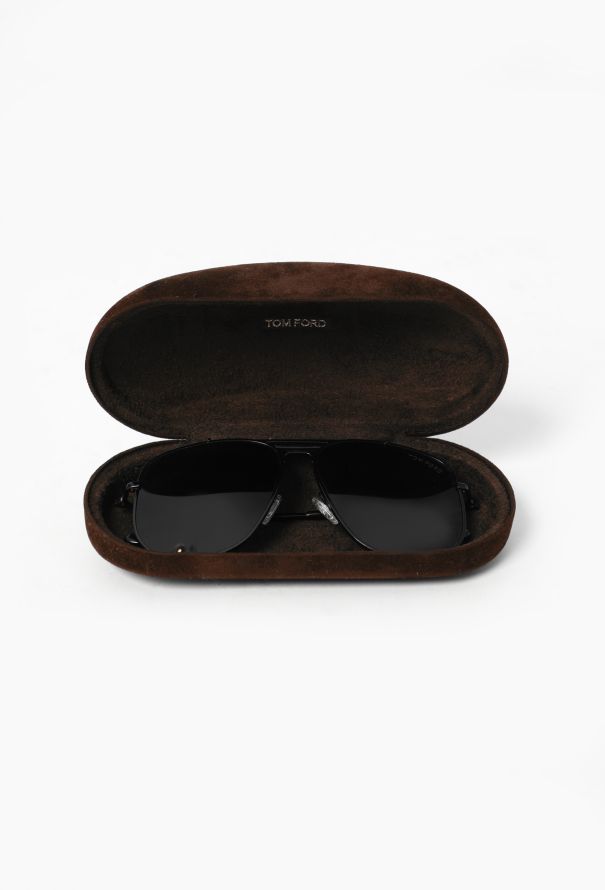 Modern Designers Tom Ford Connor Aviator Sunglasses Black